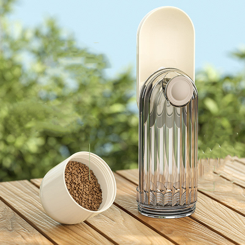 Borraccia 2 in 1 per Cani - Dispenser d’Acqua e Cibo Portatile
